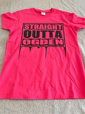 Hot Pink "Straight Outta Ogden" Graphic Tee
